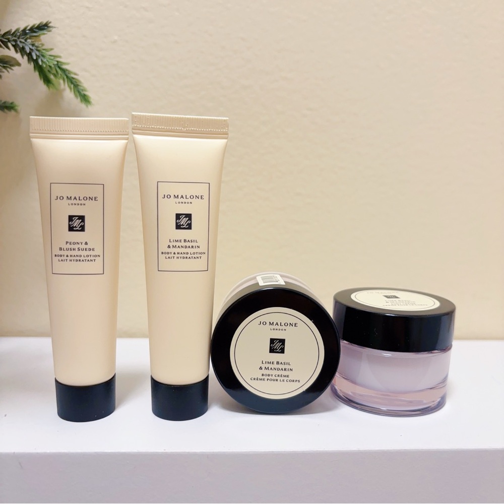 2x Jo Malone lime basil & Mandarin body cream 15 ml each, lotion and peony blush